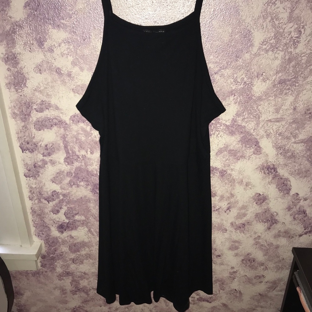 Black skater dress F21
